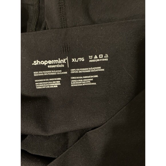 Shapermint Essentials Everyday Smoothing Short Womens Size XL Black New - Picture 3 of 5